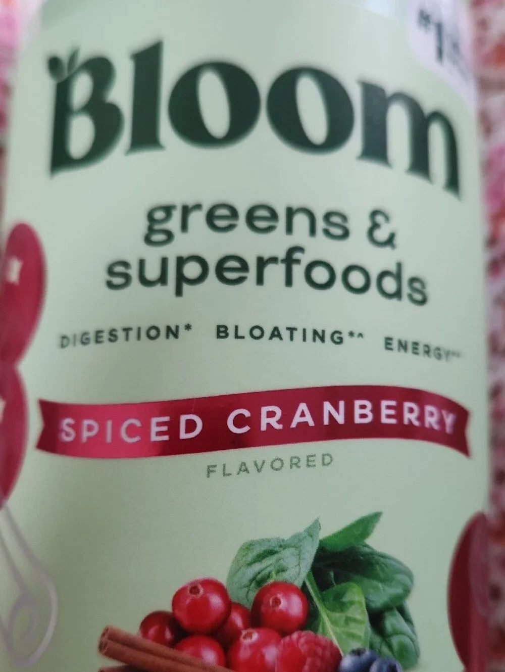 Bloom Greens & Superfoods Powder Spiced Cranberry New In Bottle $79 For All 7